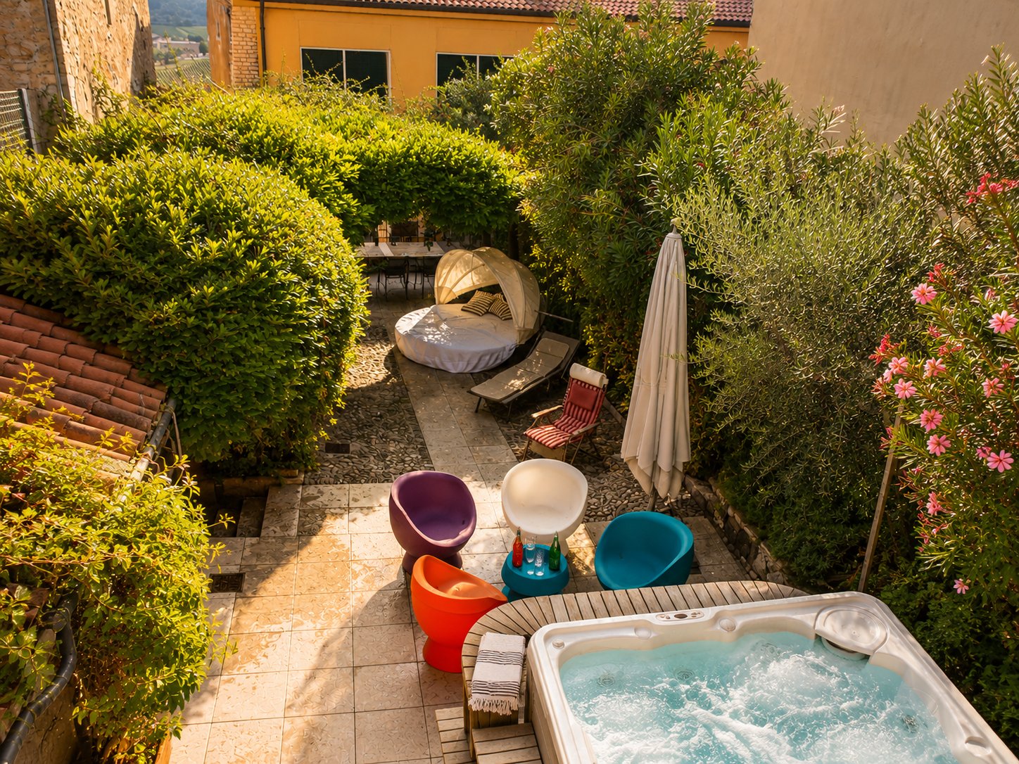Innenhof Whirlpool